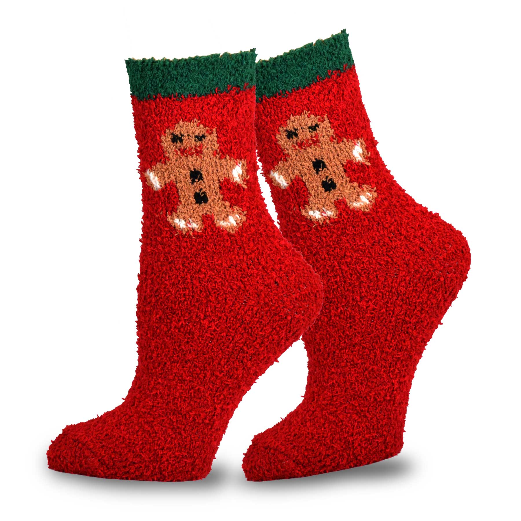 TeeHee Christmas Holiday Cozy Fuzzy Crew Socks 3-Pack for Kids